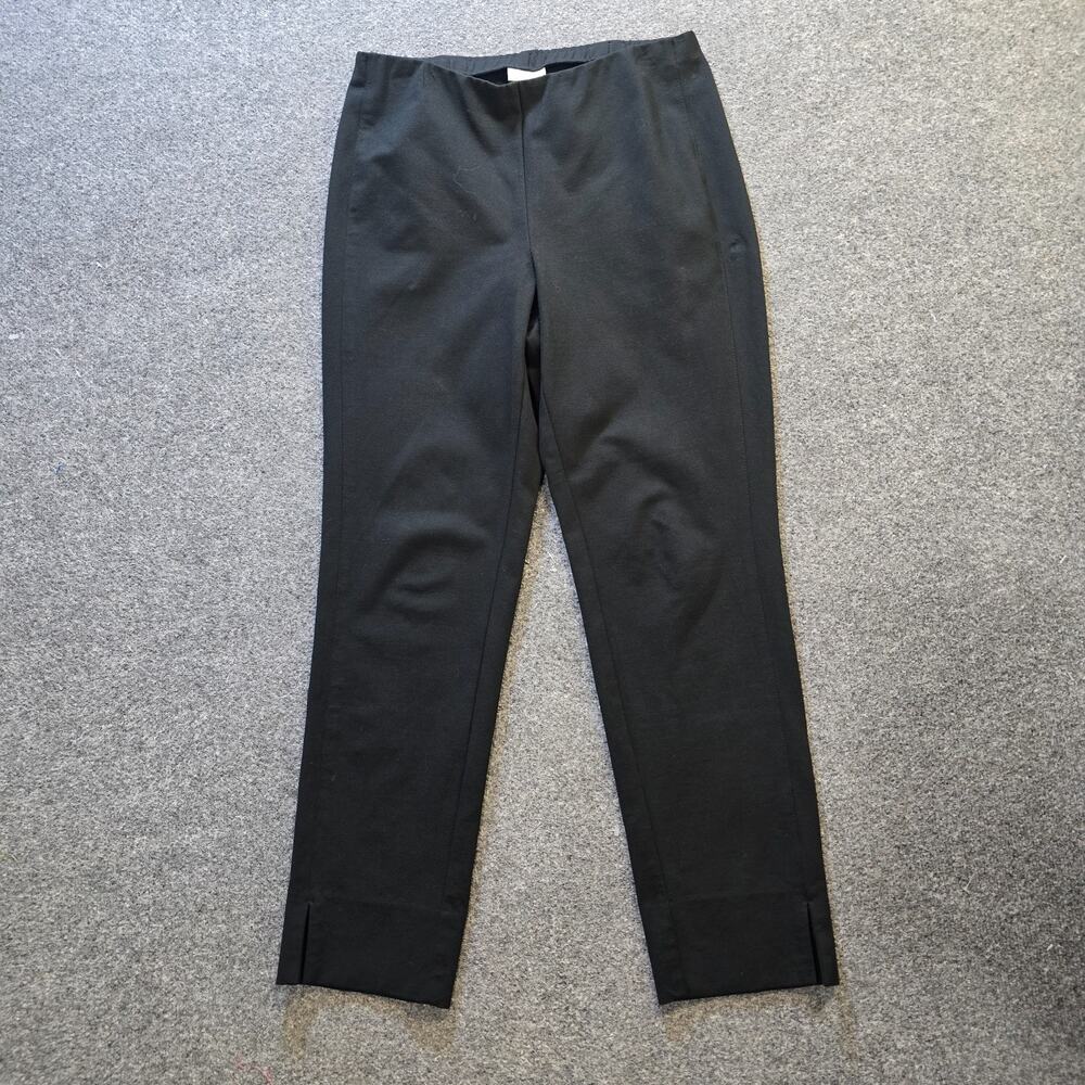 J Jill Pants Womens Medium Black Ponte Slim Leg Legging Stretchy Pull On Capsule